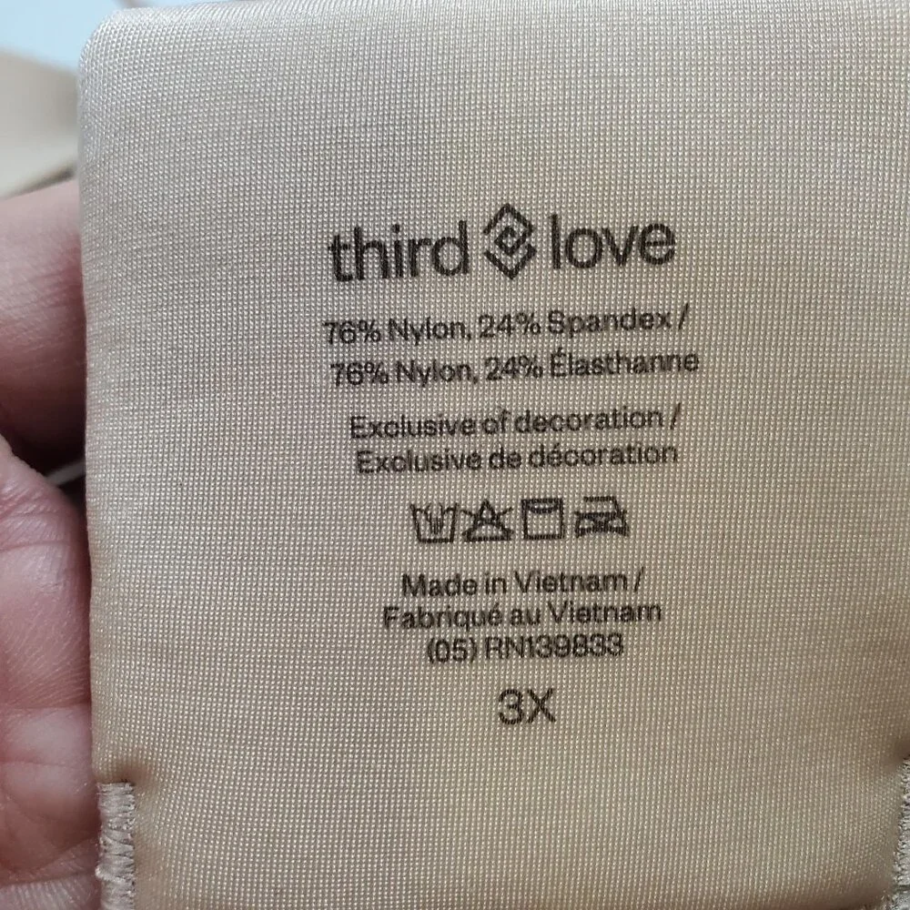 ThirdLove 24/7 CLASSIC Wireless Bra Women Plus Size 3X NWT T Shirt Smooth Taupe - Picture 9 of 11